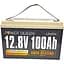 Акумуляторна батарея Power Queen LiFePO4 12.8V 100Ah 1280Wh з BMS 100A, ресурс 4000 циклів, IP65 для автономних систем - мініатюра 1
