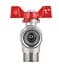Кран кульовий Thermo Alliance Forte 1/2" ВЗ кутовий, PN40, з накидною гайкою, метелик SF224W15 - мініатюра 3