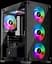 Корпус 1stPlayer X2-M-BK-4F7 ARGB Black - миниатюра 1