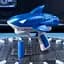 Водяний акумуляторний пістолет Shark Water Gun 185-68 (300ml) with lithium battery Blue - мініатюра 7