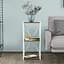 Етажерка 3/34 Ferrum-decor Серії Коннект 73x34x28 білий ДСП Дуб Сонома Трюфель 16мм (FRD-104299) - мініатюра 1