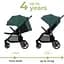 Прогулочная коляска Kinderkraft Route Platinum Grey серая (00-00305124) - миниатюра 9