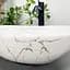 Умивальник VBI Parma white stone glossy накладний VBI-011017, Мармур - мініатюра 5