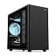 Корпус 2E Credo Plus (V350BG), Black, без БП, Mini Tower, для Micro ATX/Mini ITX, 1xType-C/1xUSB 3.0/1xUSB 2.0, макс. CPU – 165 мм/VGA – 350 мм, 3x120 ARGB, боковая панель из закаленного стекла (2E-V350BG) - миниатюра 1