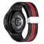 Браслет Cls-line для Samsung Galaxy Watch 4 - черно-красный ширина крепления 20мм силикон Watchbands (W16-3WB20235651) - миниатюра 2