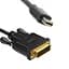 Перехідник-конвертер mini Display Port (тато) на DVI24+1 (тато) 1.8m - мініатюра 1