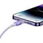 Кабель Baseus Explorer Series Fast Charging Cable with Smart Temperature Control Cable Type-C to Lightning 20W 1m CATS010205 Purpl - мініатюра 5