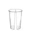 Стаканы SPLIT CUP прозрачные термостойкие с крышками 500мл 15шт - миниатюра 1