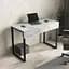 Компьютерный стол с двумя выдвижными ящиками Loft FHX-2 Бетон - миниатюра 1