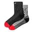 Термоноски женские Salewa Mountain Trainer Salamander Alpine Merino Quarter Socks Women 39-41 Черный Серый - миниатюра 2