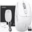 Бездротова миша Ugreen MU103 Modes Mouse білий Wiчервоний 2.4 GHz BT Type-C Charging 3-devices support (15629) - мініатюра 1