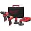 Набор из двух аккумуляторных инструментов Milwaukee M12 FPP2A2-402X акб М12 2х4 А/ч ЗП C12C кейс - миниатюра 1