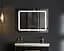 Дзеркало Mixxus Light MR01-80x60 (годинник, LED-підсвічування, антизапотівання) (MI5998) - мініатюра 4