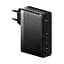 Блок питания - зарядный адаптер 3 порта Baseus GaN5 Pro Fast Charger 2C+U 140W черный (CCGP100201) - миниатюра 2