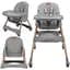 Стульчик для кормления Kidwell Karimi 2 в 1 Gray (5901130091188) - миниатюра 2