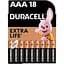 Щелочные батарейки мизинчиковые Duracell 1.5 V AAA LR03/MN2400, 18 шт. (737056) - миниатюра 1