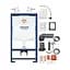 Комплект 4 в 1: Инсталляция Grohe Rapid SL 3 в 1 38772001 + Унитаз безободочный Kroner A534UF Rimless с сиденьем Slim Duroplast / Soft-close / Quick relase (38772A534UF) - миниатюра 4