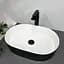 Умивальник VBI Verona 50 black white накладний VBI-011309, Чорний - мініатюра 2