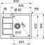 Кухонная мойка Franke Sirius 2.0 S2D 611-62/143.0627.383/тектонайт/620х500х200/врезная/серый - миниатюра 2