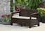 Диван садовий Keter Corfu II Love seat пластиковий коричневий - мініатюра 6