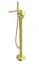 Смеситель для ванны Kohlman Experience brushed gold напольный QF1165EGDB, Золотой - миниатюра 1
