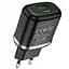 Мережевий зарядний пристрій Hoco N3 Special single port 1 USB, QC3.0 + USB Cable Type-C 3A Black - мініатюра 2