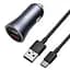 Автомобільний заряд Baseus Golden Contactor Pro Dual Quick Charger Car Charger U+U 40W with - мініатюра 1