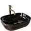 Умивальник Rea Belinda 33,5x46,5 black marble shiny (REA-U8907), Глянцева - мініатюра 1