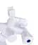 Змішувач для ванни Plamix Omega-140 Euro White (без шланга та лійки) (PM0648) - мініатюра 2