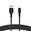 Кабель Belkin USB-A > Lightning зарядка/синхронизации 1м, плетеный, силиконовый, с ремешком на ма teh0013622 - миниатюра 2