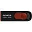 USB флеш накопичувач ADATA 16Gb C008 Black/Red USB 2.0 (AC008-16G-RKD) - мініатюра 1