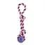 Игрушка для собак Misoko&Co Мяч с веревкой purple 40 cm - миниатюра 1