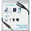 Перехідник USB-C to jack 3.5mm stereo audio (CDLA) 2.0m Choetech (AUX008-BK) - мініатюра 5