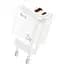 Зарядний пристрій Biva HC-57 25W PD+QC3.0 Fast Charger USB+Type-C White - мініатюра 1