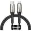 Кабель Baseus Horizontal Data Cable Type-C to iP PD 18W 1 м Чорний - мініатюра 1
