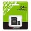 Карта памяти microSDXC (UHS-1) Kingston Canvas Select Plus Gen3 64Gb class 10 А1 (R-100MB/s) (адаптер SD) - миниатюра 2