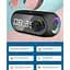 Портативная колонка часы будильник Kisonli LP2S Bluetooth 1200 mAh 5 Вт Black - миниатюра 7