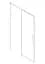 Двері в нішу Koer SR SD05-140x200-TR-01 прозоре скло Easy Clean 6 мм, хром KR5406, універсальні, прозорий, хром - мініатюра 4