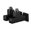 Набір кутових кранів Solomon LUX 8888-CUBE 1/2" із американкою Black 30412 - мініатюра 2