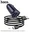 Адаптер автомобильный HOCO Type-C cable Farsighted Z39 18W черный набор - миниатюра 3