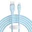 Кабель Baseus Pudding Series Fast Charging Cable USB to Lightning 2.4A 2m 2m P10355700311-01 Blue - миниатюра 1
