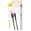 Кабель Baseus Cafule Cable USB to Lightning 2A 3m CALKLF-R91 Black-Red - миниатюра 2