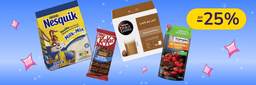 До -25% на продукти та напої Nesquik, Nescafe, Торчин, Світоч та інші