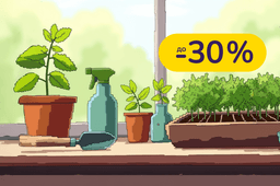 Сезон садоводства начинается. Покупай лучшие семена, горшки, удобрения, средства защиты и ухода за растениями