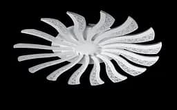 Люстра стельова LED Splendid Ray LK39265/16 BIG, 160W, білий, сучасний стиль, з пультом, 80 см - мініатюра 3