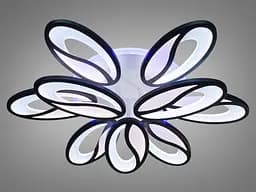 Стельова LED-люстра з диммером та підсвічуванням, потужністю 150W - мініатюра 3