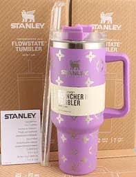 Термокухоль Stanley Quencher H2.0 Tumbler з неіржавкої сталі 1,18 л Pastel Purple Monogram KT6007840
