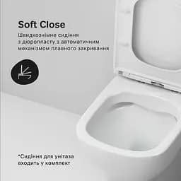 Унітаз-компакт AM.PM Pride Aquaspin із сидінням з мікроліфтом CPA8900SC - мініатюра 5