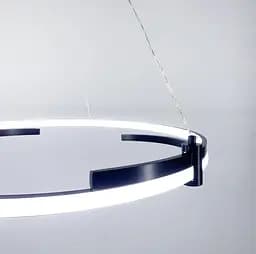 LED люстра у чорному каркасі Line.F Діаметр 60см - мініатюра 6