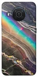 Чехол Demsky Радужный мрамор для Nokia X10/X20